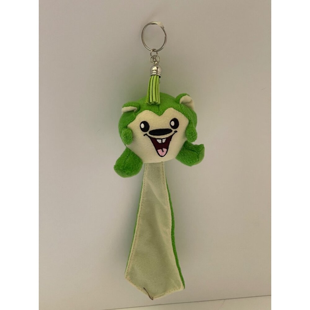 Neopets Green Meerca Plushie Keychain McDonald's 3" Plush Backpack Upcycled
